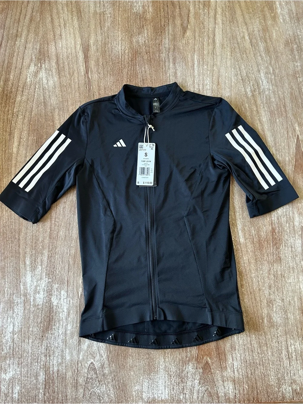 Adidas men’s size small TEMP JSY M black cycling jersey